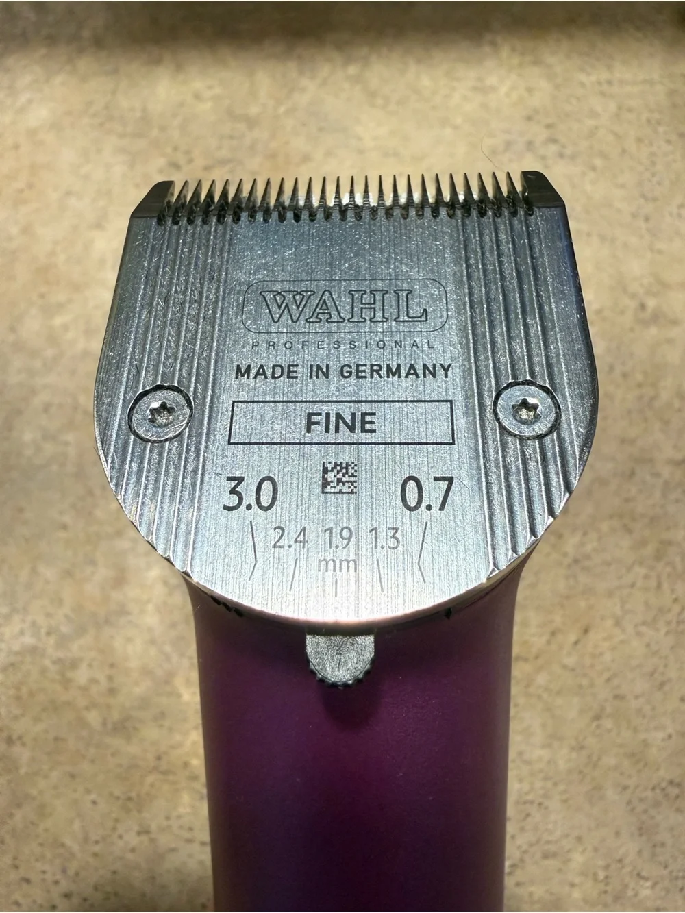 Wahl Original Arco Cordless Animal Pet Clipper 1854 Kit Purple w/ Charger Tested